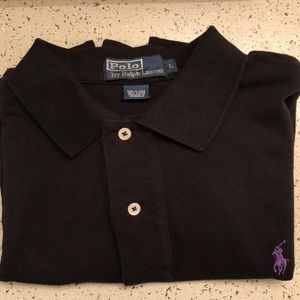 Polo Black w/ Purple Emblem